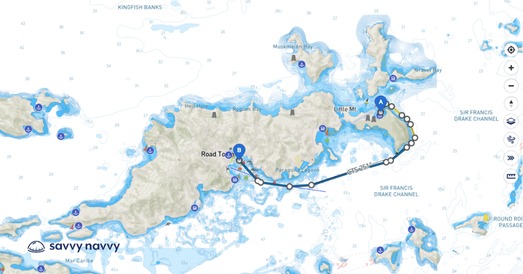 British Virgin Island Cruising Itinerary