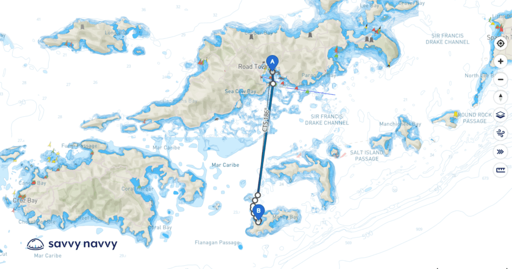 British Virgin Island Cruising Itinerary