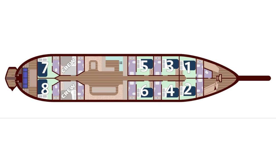 План яхты Ahmet Can 3