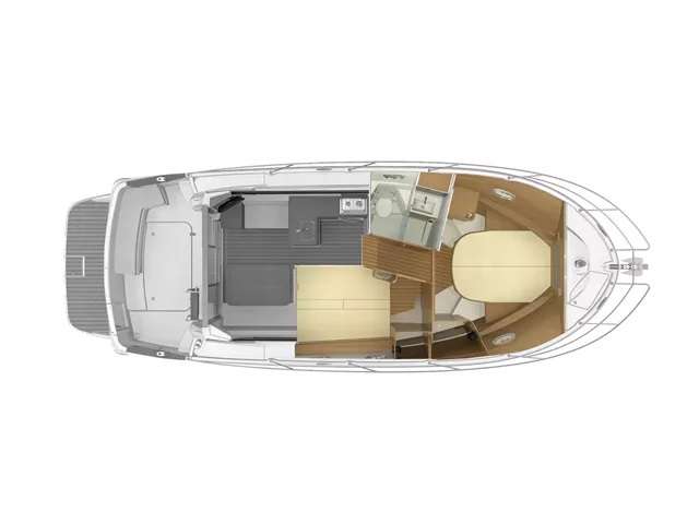 Distribución del barco Antarès 36