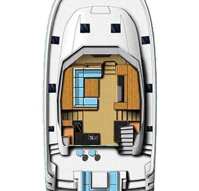 Layout of the boat Aquila 44 PC