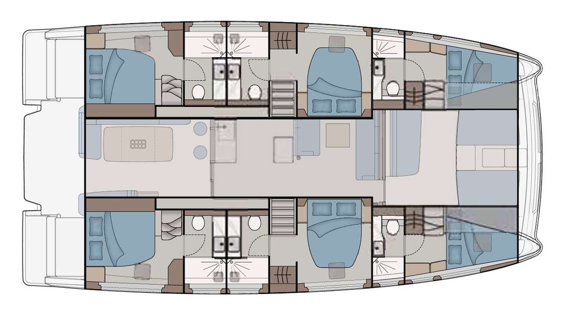 Plans du bateau Aquila 50 Sail Catamaran