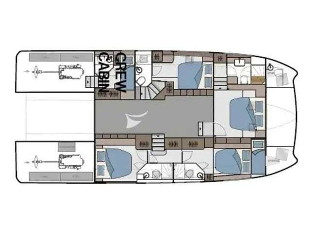 Distribución del barco Aquila 54Y