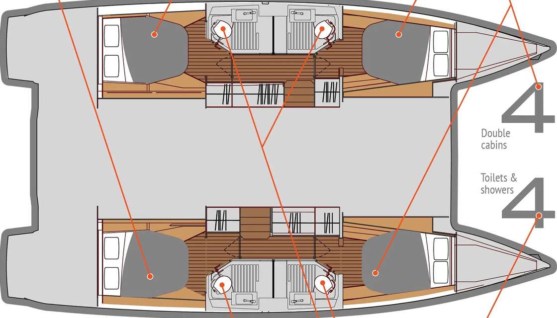 План яхты Astrea 42