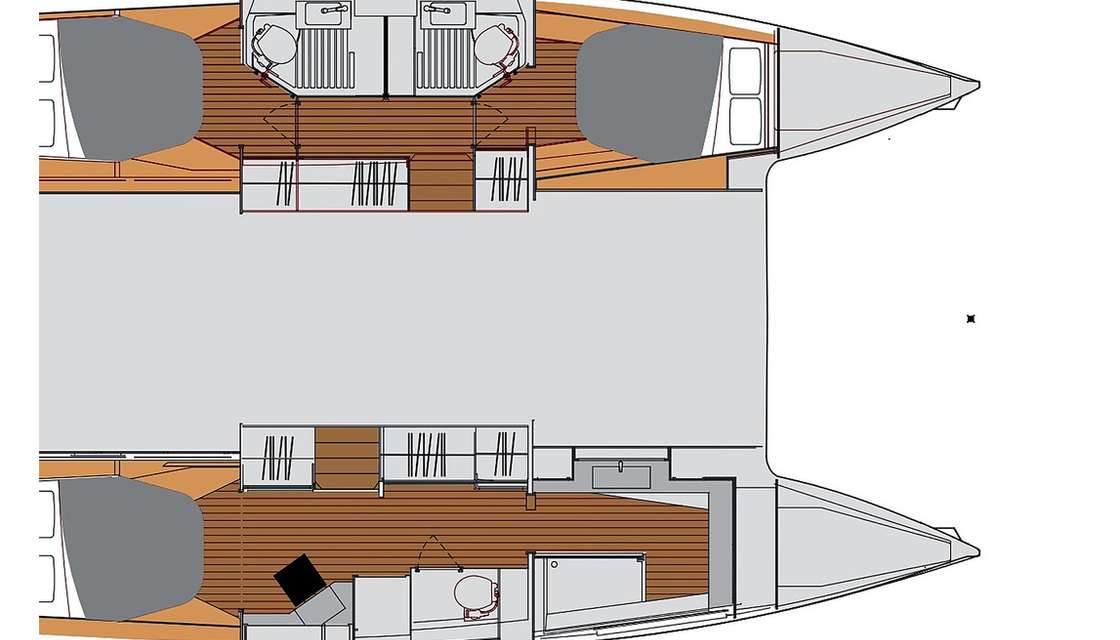 План яхты Astrea 42