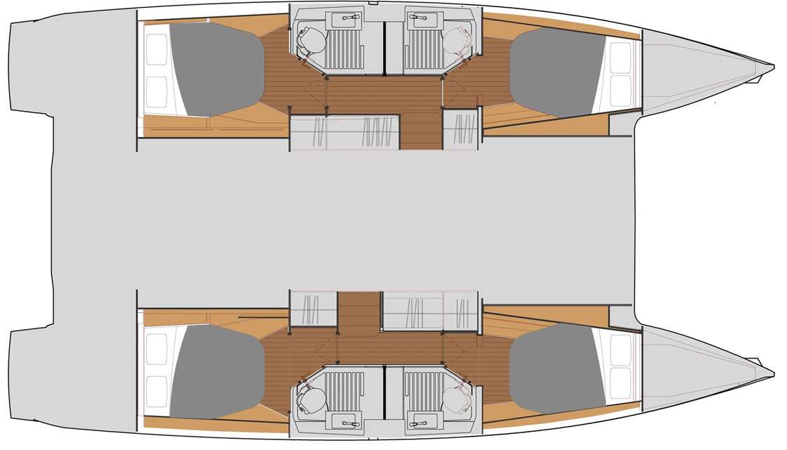 План яхты Astrea 42