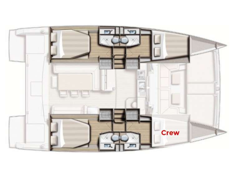 Distribución del barco Bali 4.0