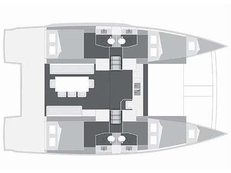 Distribución del barco Bali 4.1