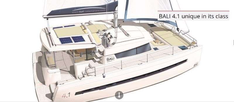 План яхты Bali 4.1