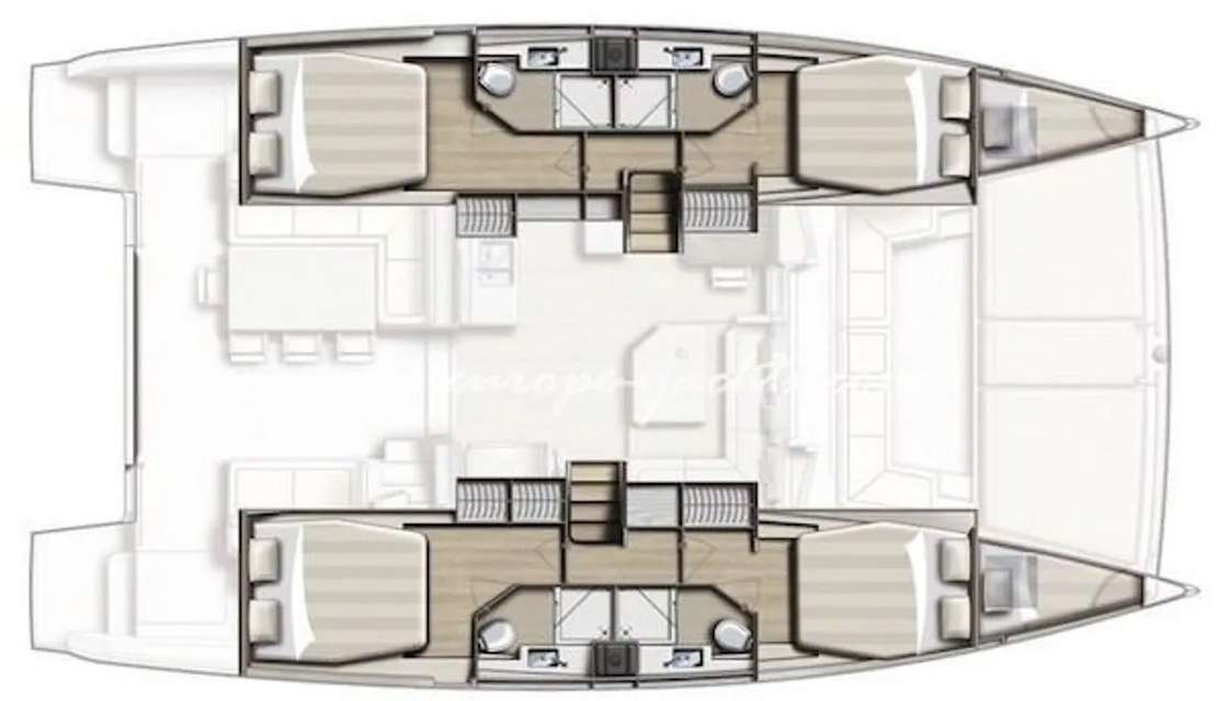 План яхты Bali 4.1