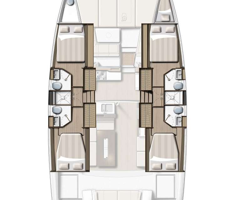 План яхты Bali 4.2