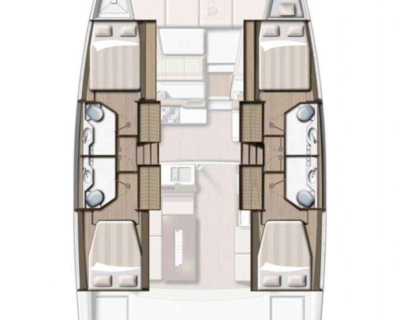 Distribución del barco Bali 4.2