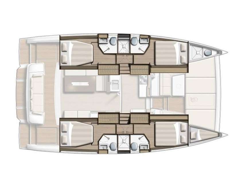 Piano della barca Bali 4.2