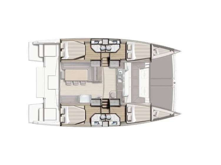 План яхты Bali 4.3