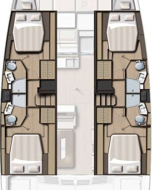 Layout of the boat Bali 4.4