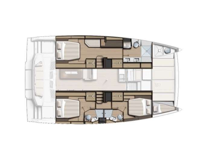 Piano della barca Bali 4.4