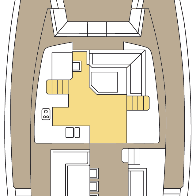Distribución del barco Bali 4.5