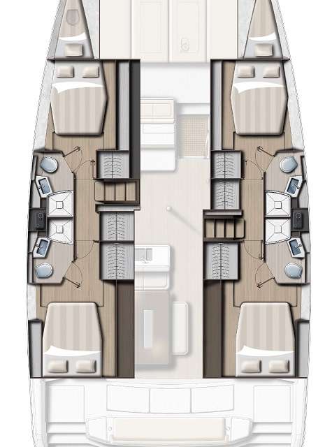 Piano della barca Bali 4.6