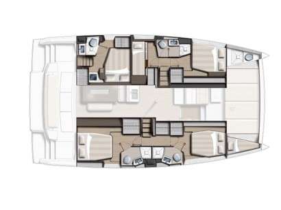 План яхты Bali 4.6