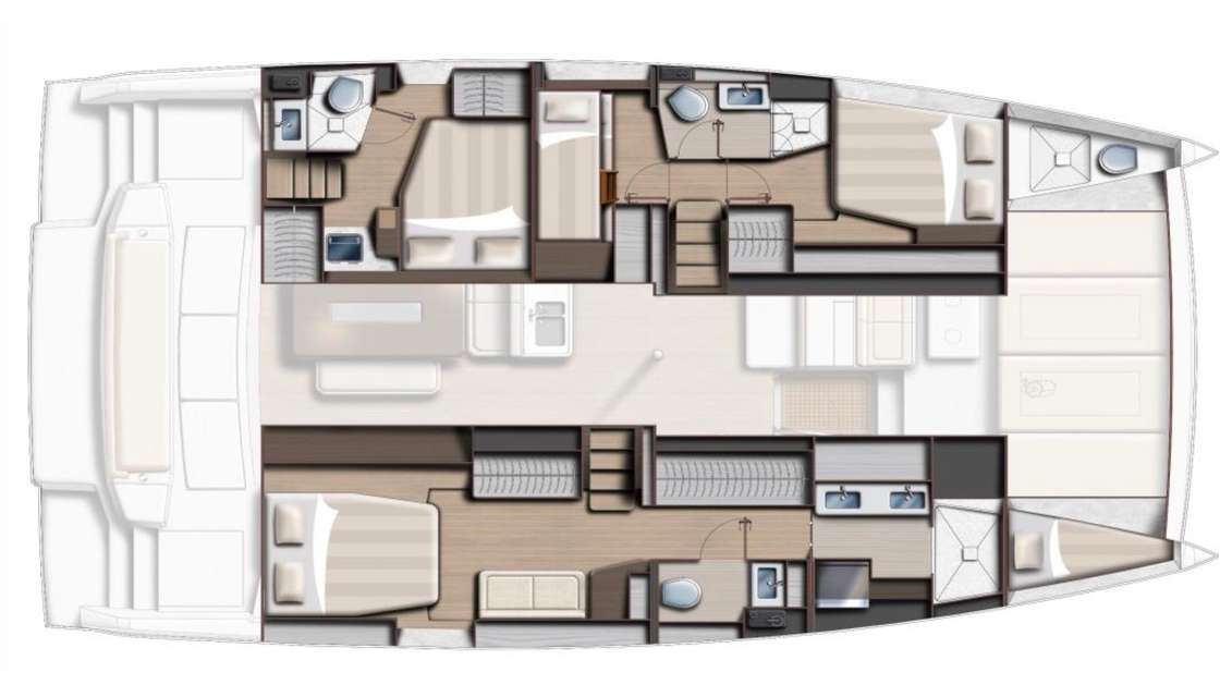 Piano della barca Bali 4.6