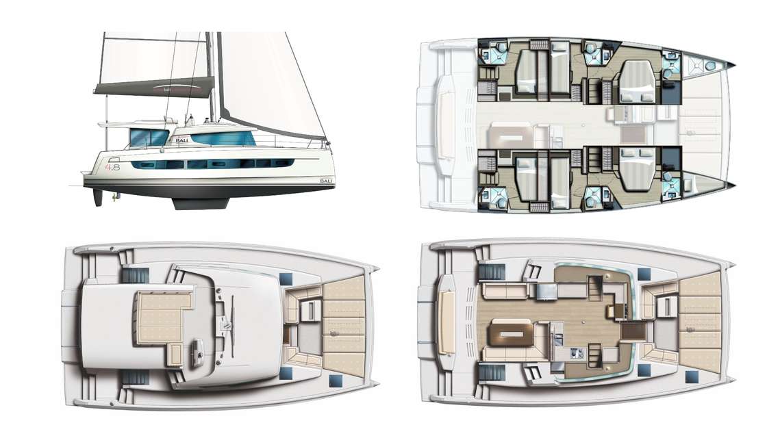 Plans du bateau Bali 4.8