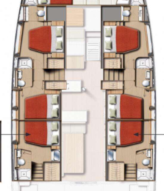 Distribución del barco Bali 5.2