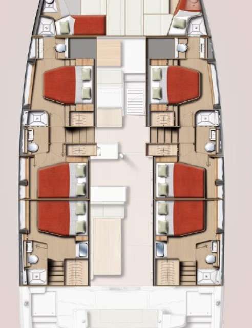 Distribución del barco Bali 5.2