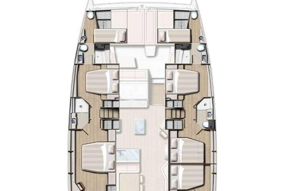 Distribución del barco Bali 5.4