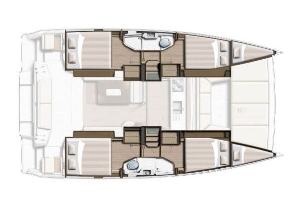 Distribución del barco Bali Catsmart