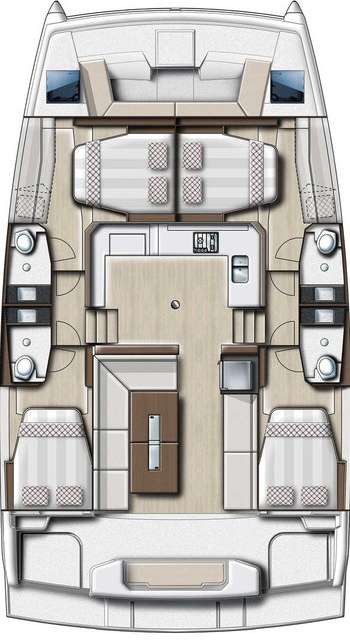 Layout of the boat Bali Catspace Voile