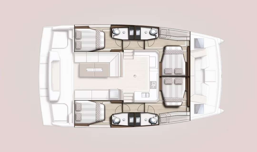 План яхты Bali Catspace Voile