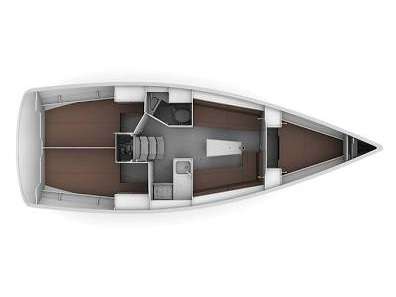 План яхты Bavaria 34