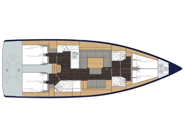 Plans du bateau Bavaria 45