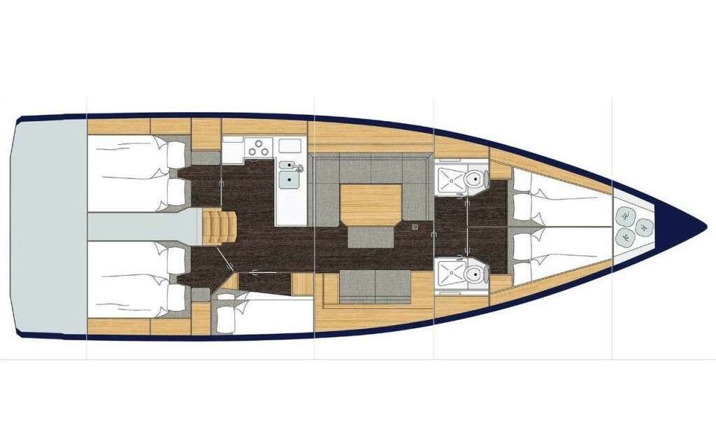 Plans du bateau Bavaria 45