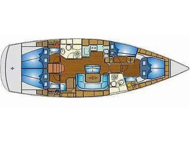 Piano della barca Bavaria 46 Cruiser