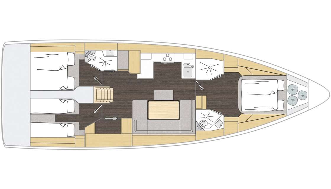 Piano della barca Bavaria 46 Cruiser