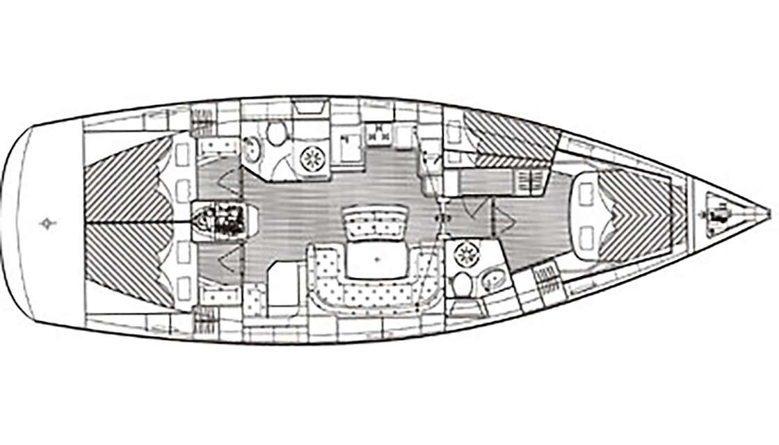 Piano della barca Bavaria 46 Cruiser