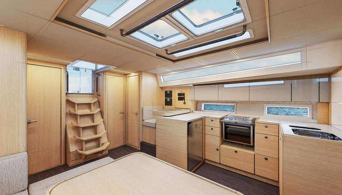 Distribución del barco Bavaria 46 Cruiser