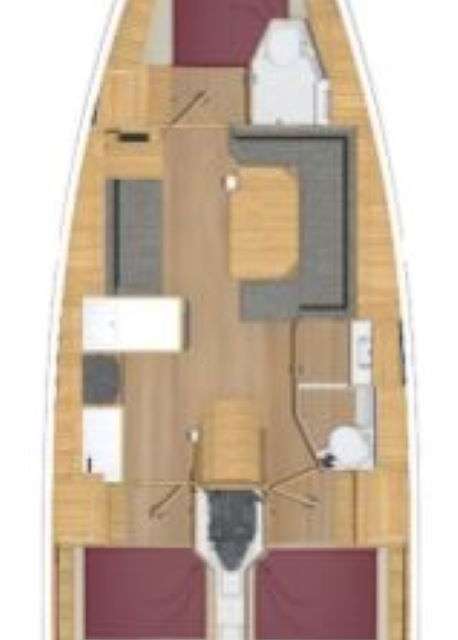 Plans du bateau Bavaria C38