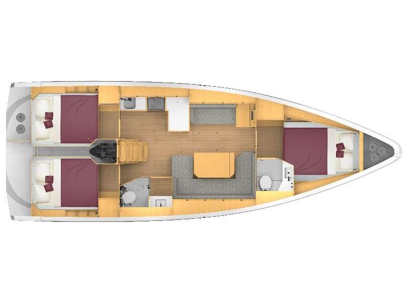 Plans du bateau Bavaria C42