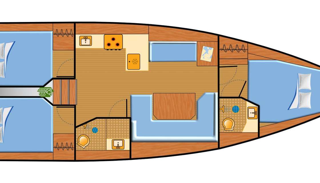 Plans du bateau Bavaria C42