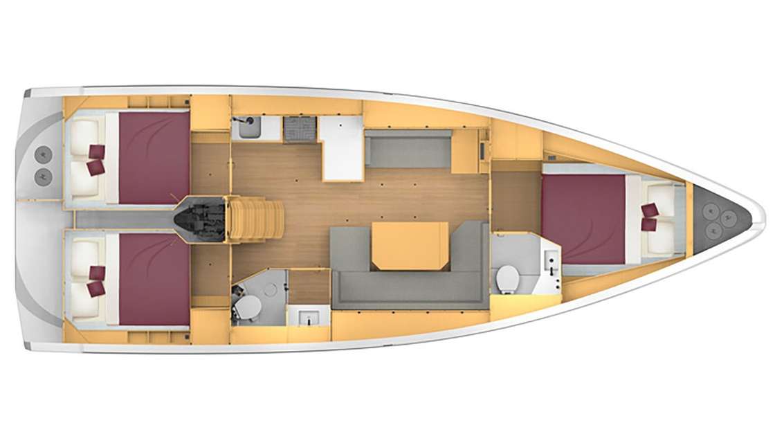 Bootslayouts Bavaria C42