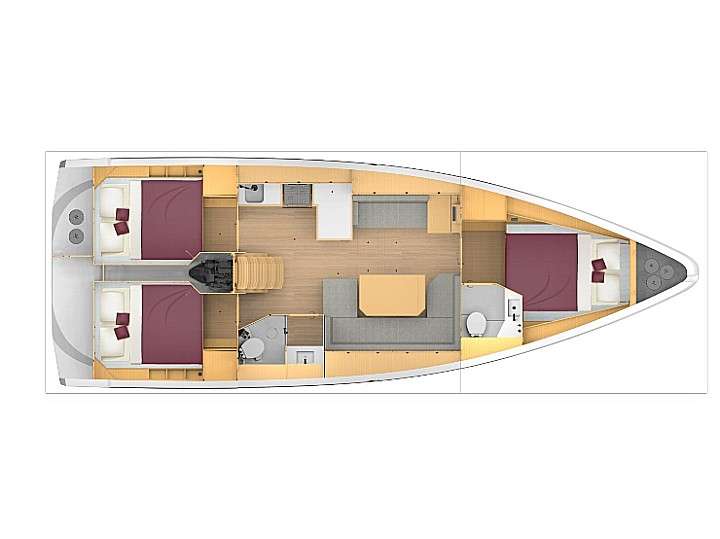 Plans du bateau Bavaria C42
