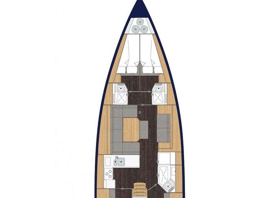 Plans du bateau Bavaria C45