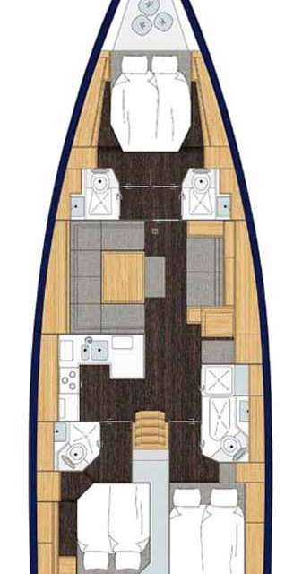 Plans du bateau Bavaria C45