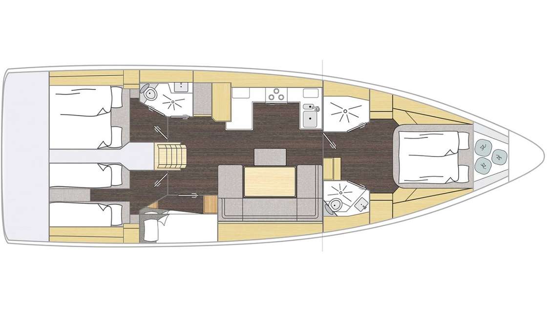 Plans du bateau Bavaria C46