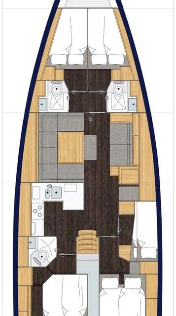 Plans du bateau Bavaria C50
