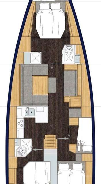 Plans du bateau Bavaria C50