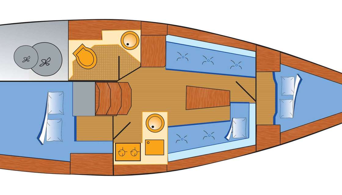 Plans du bateau Bavaria 33 Cruiser