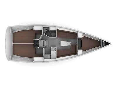 Layout of the boat Bavaria Cruiser 34